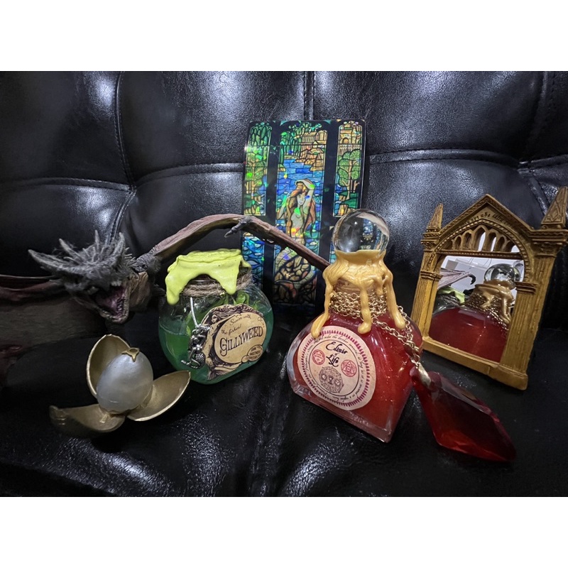 น้ำยาElixir ศิลาอาถรรพ์ & หญ้าเหงือกปลา Gillyweed🧜‍♀️ & น้ำยามรกต Drink of Despair Potion เรืองแสง- แฮรี่พอตเตอร์(Harry)