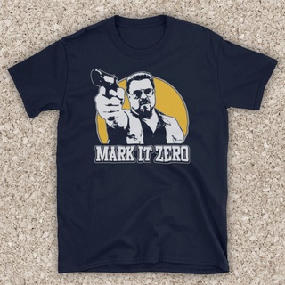 เสื้อยืดผ้าฝ้าย เสื้อยืด พิมพ์ลายภาพยนตร์ Lebowski Mark It Zero Walter สําหรับผู้ชาย