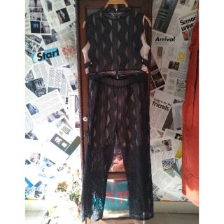 🔥SALE🔥ชุดเซ็ท 2 ชิ้น แต่งลูกไม้ทั้งตัว มีซับด้านใน