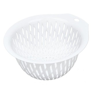 ตะแกรงล้างผักกลม MICRON WARE 22 ซม. สีขาว ตะกร้าใส่ของในครัว KITCHEN MESH ROUND MICRON WARE 22CM WHITE