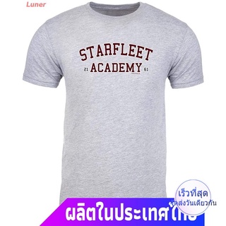 Luner เสื้อยืดยอดนิยม Star Trek Starfleet Academy Varsity Adult Short Sleeve T-Shirt Popular T-shirts