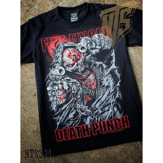 NTS 339 FFDP Five Finger Death Punch Rock เสื้อยืด เสื้อวง สกรีนลาย ผ้าหนา NTS T SHIRT S M L XL XXL