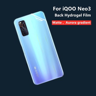 เหมาะสำรับ vivo iQOO Neo 3 ฟิล์มติดด้านหลังโทรศัพท์มือถือ ฟิล์มป้องกันออโรร่า ฟิล์มติดด้านหลังโทรศัพท์มือถือ