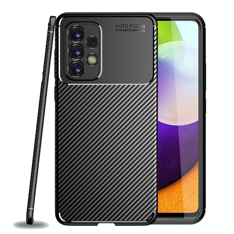 Hitam Carbon II TPU Case Samsung Galaxy A33 5G - Casing Black Soft Armor Original Black Shock Cover