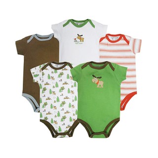 luvable friends บอดี้สูทลาย Little Deer green 5 ชุดใน 1 เซท