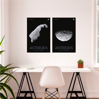 ดาวเคราะห์น้อย - Asteroids Poster - NASA ภาพจากนาซ่า our solar system poster series ขนาด 12x18 นิ้ว