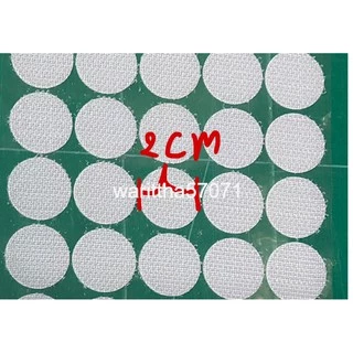 ตีนตุ๊กแก วงกลม มีกาวในตัว 1cm. /1.5cm. / 2cm. /2.5cm. สีขาว/ดำ