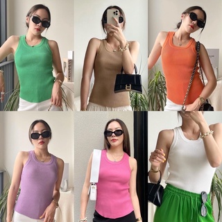 BECCA TOP | เสื้อกล้ามผ้าร่อง เนื้อหนายืดหยุ่น ใส่สบายมากค่า