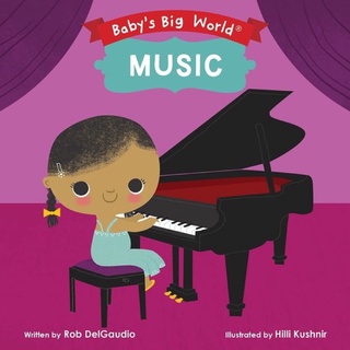 [หนังสือเด็ก] Babys Big World: Music ภาษาอังกฤษ 101 STEM Baby University loves art science maths board book for babies