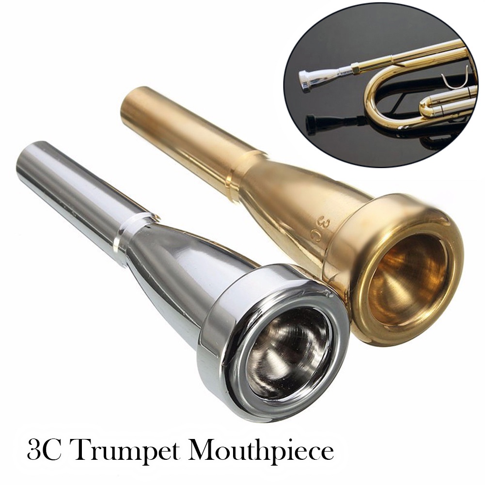 📣Trumpet Mouthpiece for Bach📣ปากเป่าทรัมเป็ต โลหะ ชุบทอง ปากเป่าทรัมเป็ตโลหะผสมทองแดง 3 c 5 c 7c ปากเป่าทรัมเป็ต