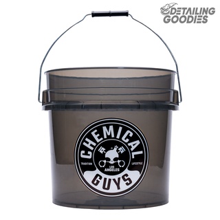 (ถังน้ำล้างรถ) Heavy Duty Ultra Clear Detailing Bucket (4.5 GAL) (Smoked Obsidia)