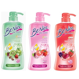 ฺBenice ครีมอาบน้ำบีไนซ์ 450มล.(หัวปั้ม) มีสีให้เลือก สีแดง/ชมพู/เขียว/สีพีช