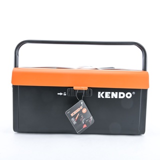 KENDO 90210 กล่องเครื่องมือเหล็ก 16"พร้อมลิ้นชักเลื่อนด้านบน 40x18x20cm