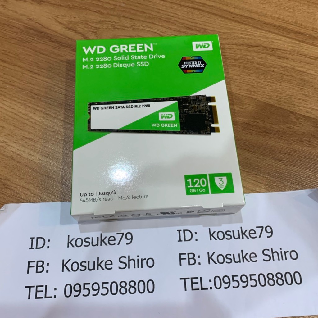 WD GREEN SATA SSD M.2 2280 120GB