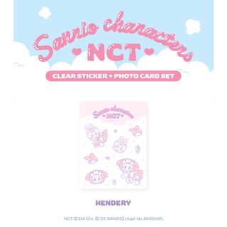 [NCT X SANRIO Collaboration] - Clear Sticker + Photo Card SET - HENDERY