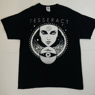 เสื้อยืด ผ้าฝ้าย แขนสั้น พิมพ์ลาย Tesseract Face Metal Band space PFgmce60NMcgdo40Size S-5XL