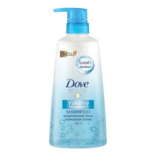 ✨นาทีทอง✨ โดฟ แชมพู วอลลุ่ม นูริชเมนท์ สีฟ้า 450 มล. Dove Shampoo Volume 450 ml