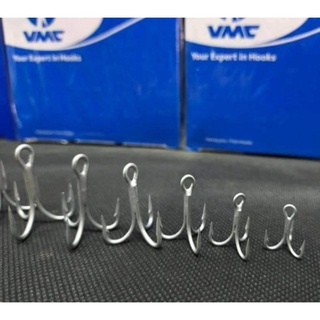 เบ็ดสามทาง VMC HOOK วีเอ็มซี ความแข็ง3X แยกขายราคาปลีกราคา เป็น1ชิ้น