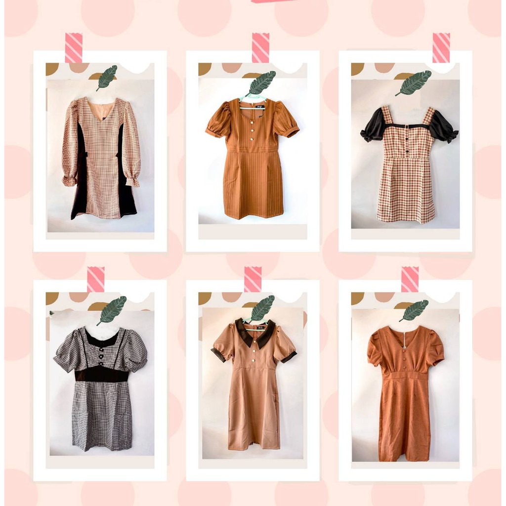 เดรสงานป้าย AP Style ไซส์L มือ1 กว่า10แบบ