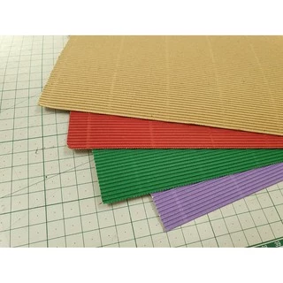 กระดาษลูกฟูกสีด้าน้ดียว ลอนเดียว แบบบาง กระดาษลอน Corrugated Paper