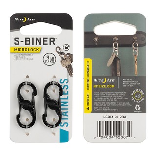 (VAE8Z ลด125ขั้นต่ำ350)Nite Ize S-Biner MicroLock Steel (Stainless 2pk)