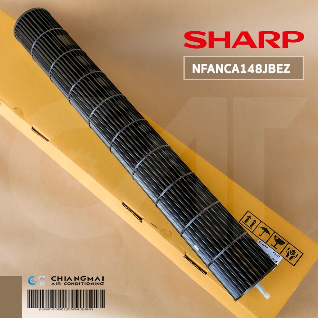 NFANCA191JBEZ (ใช้แทน 148JBEZ) ใบพัดลมคอยล์เย็น SHARP ใบพัดลมโพรงกระรอก รุ่น AH-PCX10, AH-PCX13