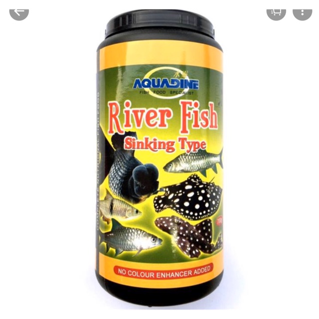 ปลาแม่น้ํา Aquadine 700 GM เม็ดจมกลาง
