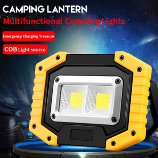 ไฟฉาย ไฟฉุกเฉิน ไฟฉายสปอตไลท์ 2 in 1 OELA COB BRIGHT LIGHT 30 w  ให้ความสว่าง 5000 LM แบบชาร์จไฟได้ กันน้ำได้ ของแท้100% ยอดขายอันดับ 1