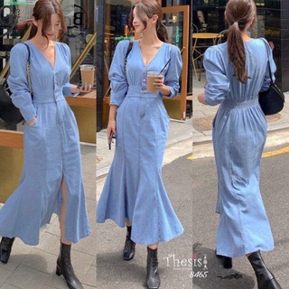 Thesis V-neck Jeans Dress