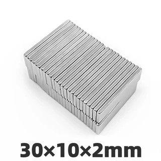 10ชิ้น แม่เหล็กแรงสูง 30*10*2มิล สี่เหลี่ยม 30*10*2mm แม่เหล็กนีโอไดเมียม 30x10x2mm แม่เหล็ก Magnet Neodymium 30x10x2มิล