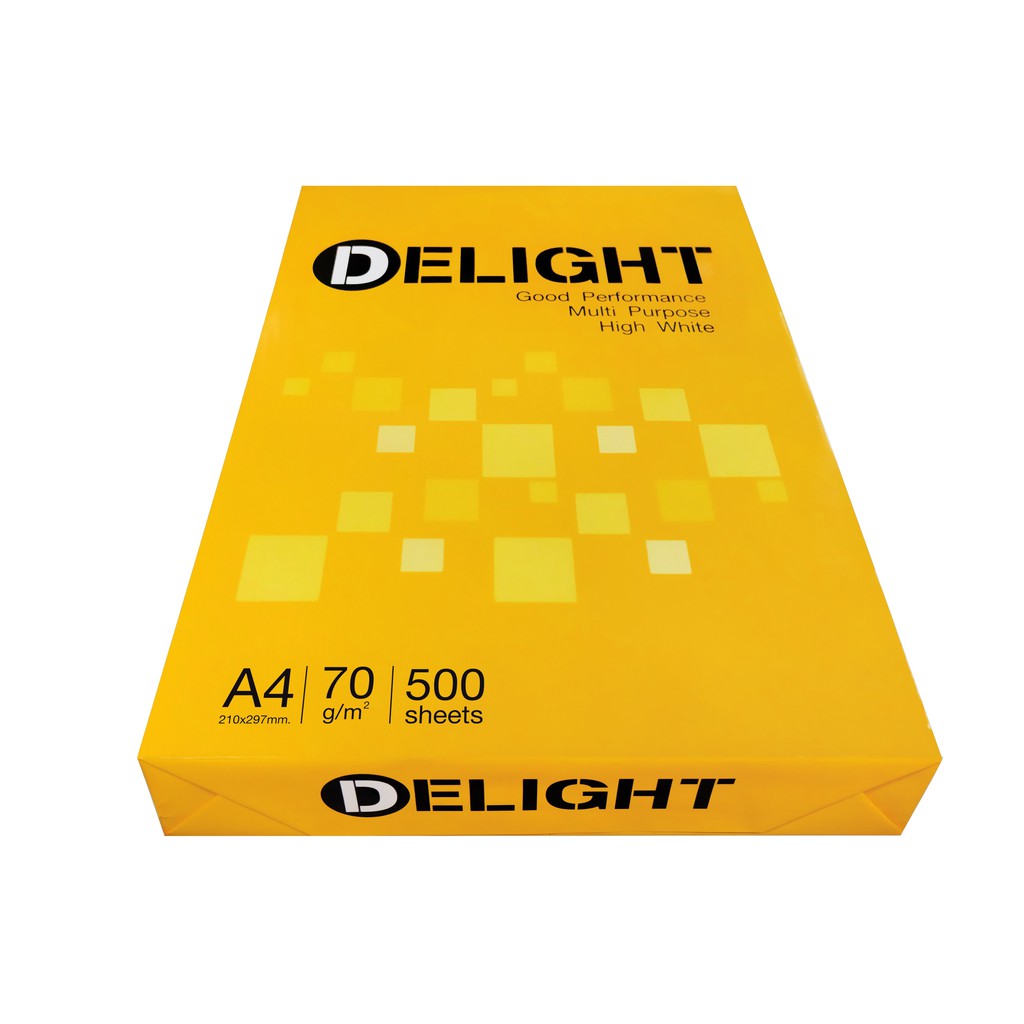 ส่งฟรี!] Delight กระดาษถ่ายเอกสาร 70 แกรม A4 บรรจุ 5 รีม 9Dlh | Shopee  Thailand