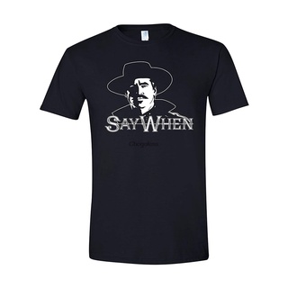 เสื้อยืดผ้าฝ้ายพิมพ์ลายแฟชั่น เสื้อยืด ผ้าฝ้าย พิมพ์ลาย Say If Doc Holliday EGbljb72DCgadi58 สําหรับผู้ชาย