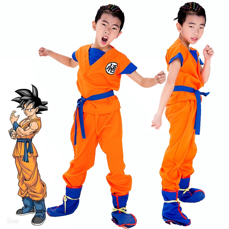 India dish take Kids Anime Dragon Ball Z GoKu Cosplay Costume Set Breathable Fancy Party  Clothing ZE8M | Shopee Thailand