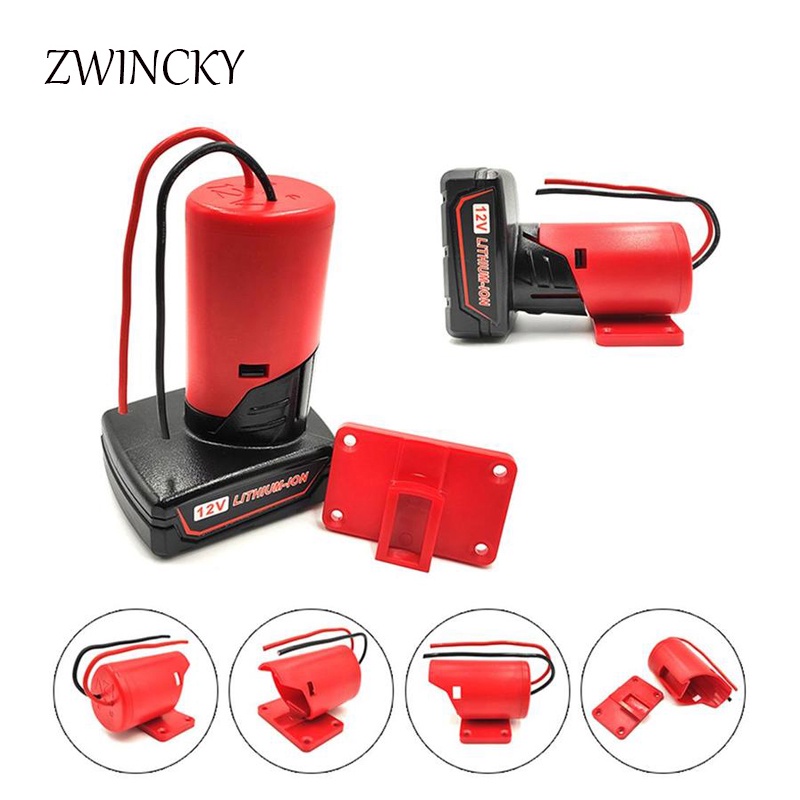 Power Connector Charger DIY อุปกรณ์เสริมอะแดปเตอร์สำหรับ Milwaukee 10.8V 12V M12 แบตเตอรี่ลิเธียมไอออน