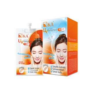 🌟 1 ซอง ครีมกันแดด หน้าเนียนสีเนื้อชนิดซอง เคเอ KA UV PROTECTION SPF42 UVA/UVB PA+++ 8กรัม