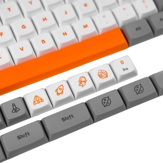 125คีย์ Xda Profile Happy Planet Keycap Pbt อุปกรณ์ฝาครอบปุ่มกดสําหรับแป้นพิมพ์