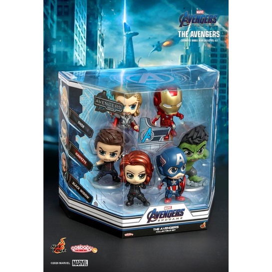 ✅ Cosbaby The Avengers Collectible Set COSB787 ลิขสิทธิ์แท้ Hottoys 🔥