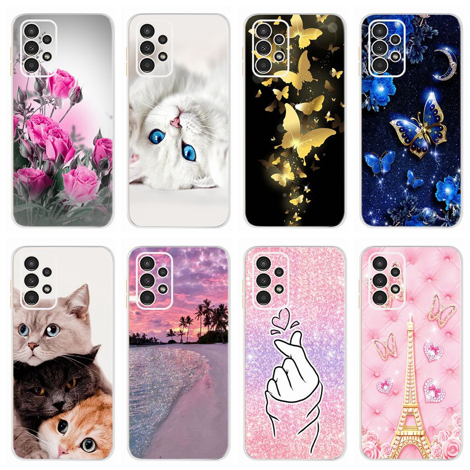เคสโทรศัพท์ซิลิโคน TPU แบบนิ่ม ลายดอกไม้ สําหรับ Samsung Galaxy A13 A13 4G SM-A135F