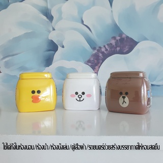 รถหอม ห้องหอม Aroma เจลปรับอากาศ เจลดับกลิ่น ผ่อนคลาย Line Friends ขนาด 155กรัม