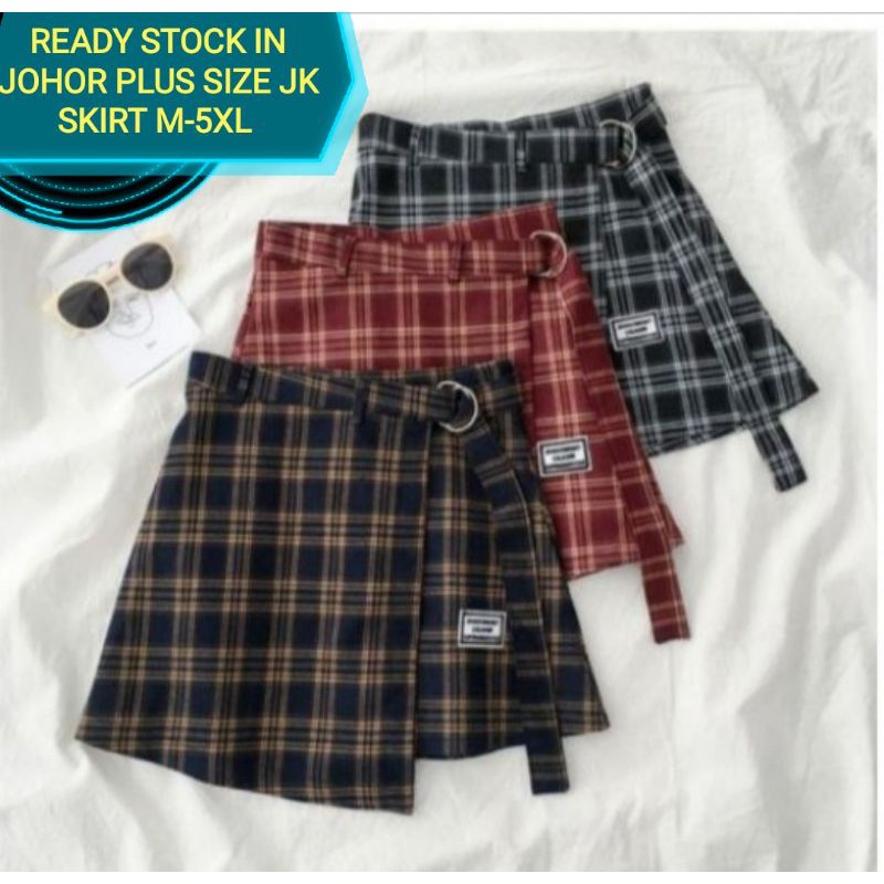 ใน JOHOR PLUS ขนาด JK SKIRT เอวสูง jk SKIRT หญิง PLUS ขนาดไขมัน mm หลวม Slimmer ดูฤดูใบไม้ผลิฤดูใบไม