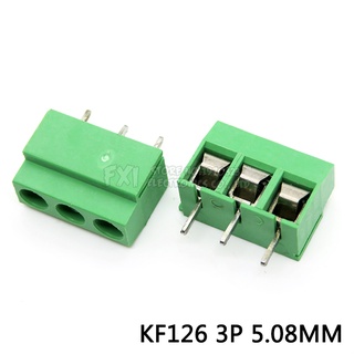 บล็อกสกรู PCB KF126-5.08-3P KF126-3P 250V 8A 3Pin 5.08 มม. 26-14A WG 10 ชิ้น ต่อชุด