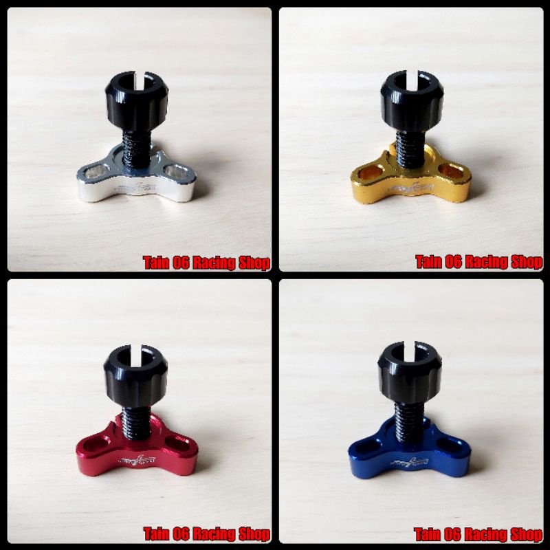 น็อตตั้งสายคลัทช์ เกลียวมิลลิเมตร ขนาด M8 แบบ Slot [Seven Speed]