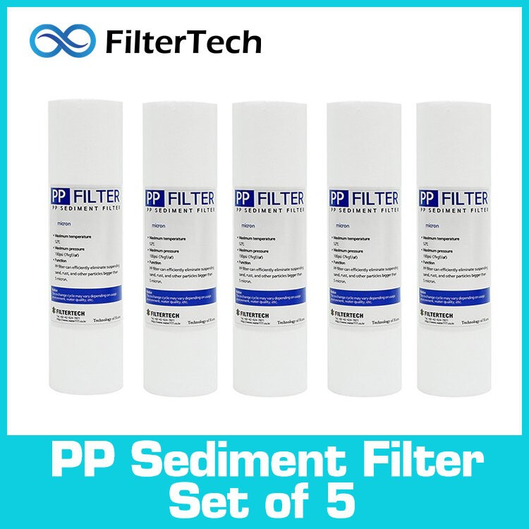 FilterTech - PP Sediment Filter - ชุด 5 - 1 หรือ 5 ไมครอน