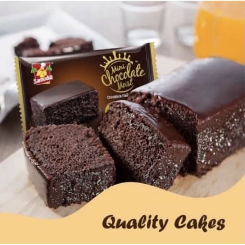 Samudra Brownie หน้านิ่มEx12/2024🍮🍫mini BROWNIE Chocolate moist [บราวนี่หน้านิ่ม]บราวนี่กระแสดัง