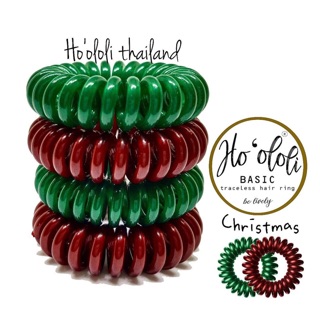 🔥พร้อมส่ง🔥🌲สี Christmas🌲 ยางรัดผมเพื่อสุขภาพ Ho`ololi (โฮโอโลลี่)