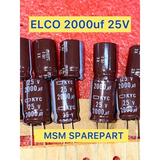 Elco 2000uf 25V ชุดอุปกรณ์เคมี NIPPON ครบชุด