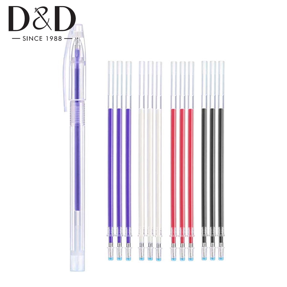 20 ชิ้น / ล็อต ความร้อน ลบได้ ปากกา เติม อุณหภูมิสูง หาย ปากกามาร์กเกอร์ผ้า สําหรับเสื้อผ้า หนัง มาร์ก เครื่องมือเย็บผ้า