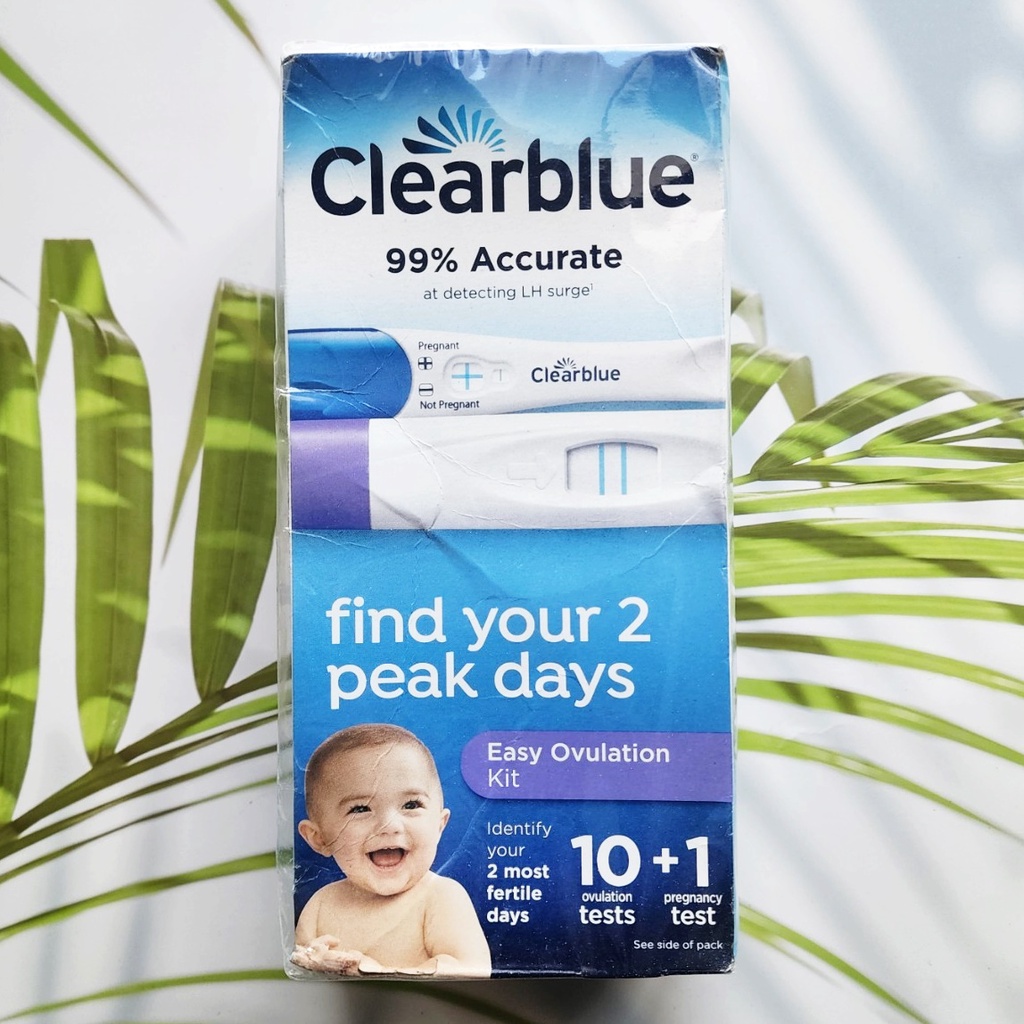 (Clearblue®) Easy Ovulation Kit 10+1 Test ชุดทดสอบการตั้งครรภ์แบบจุ่ม ที่ตรวจครรภ์ อุปกรณ์ทดสอบการตก