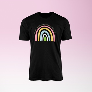 [100% Cotton] เสื้อยืดลําลอง แขนสั้น พิมพ์ลายกราฟฟิค Yount have a rainbow คุณภาพสูง สําหรับผู้ชาย