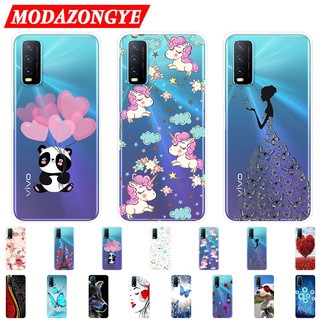 เคสสำหรับ VIVO Y12S เคส เคสซิลิโคน Soft Back Cover VIVO Y 12S VIVOY12S Case Silicone